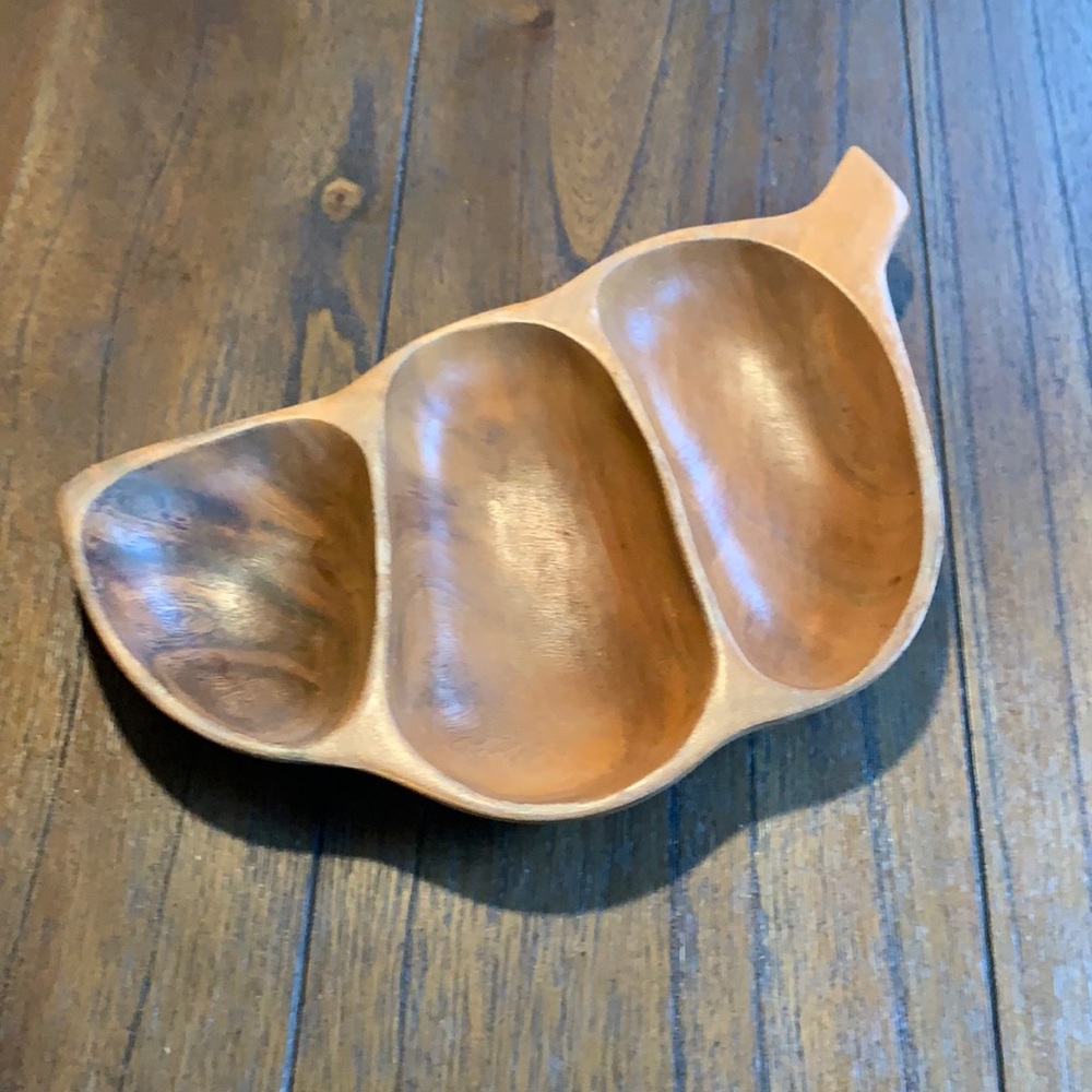 Vintage Monkey Pod Wood Serving Platter